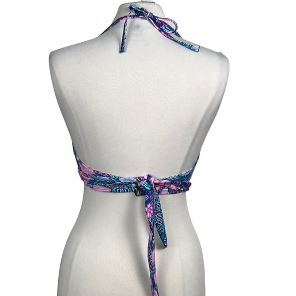 VICTORIA’S Secret Bra Sized Wrap Halter Style Underwire Bikini Top 32DD - Picture 5 of 9